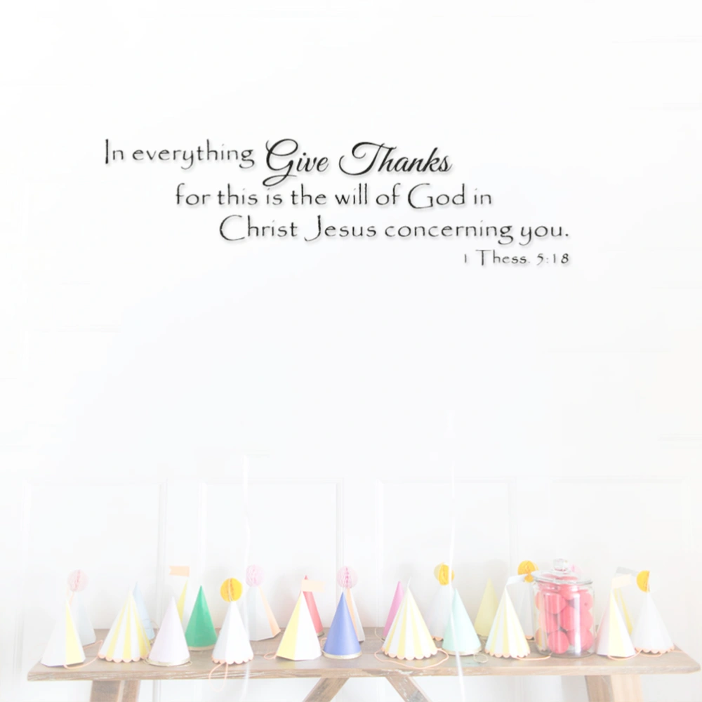 In Everything Christian Jesus Quotes Wall Stickers Home Decor Living Room Art Vinyl Wall Decals Diy Wallpaper