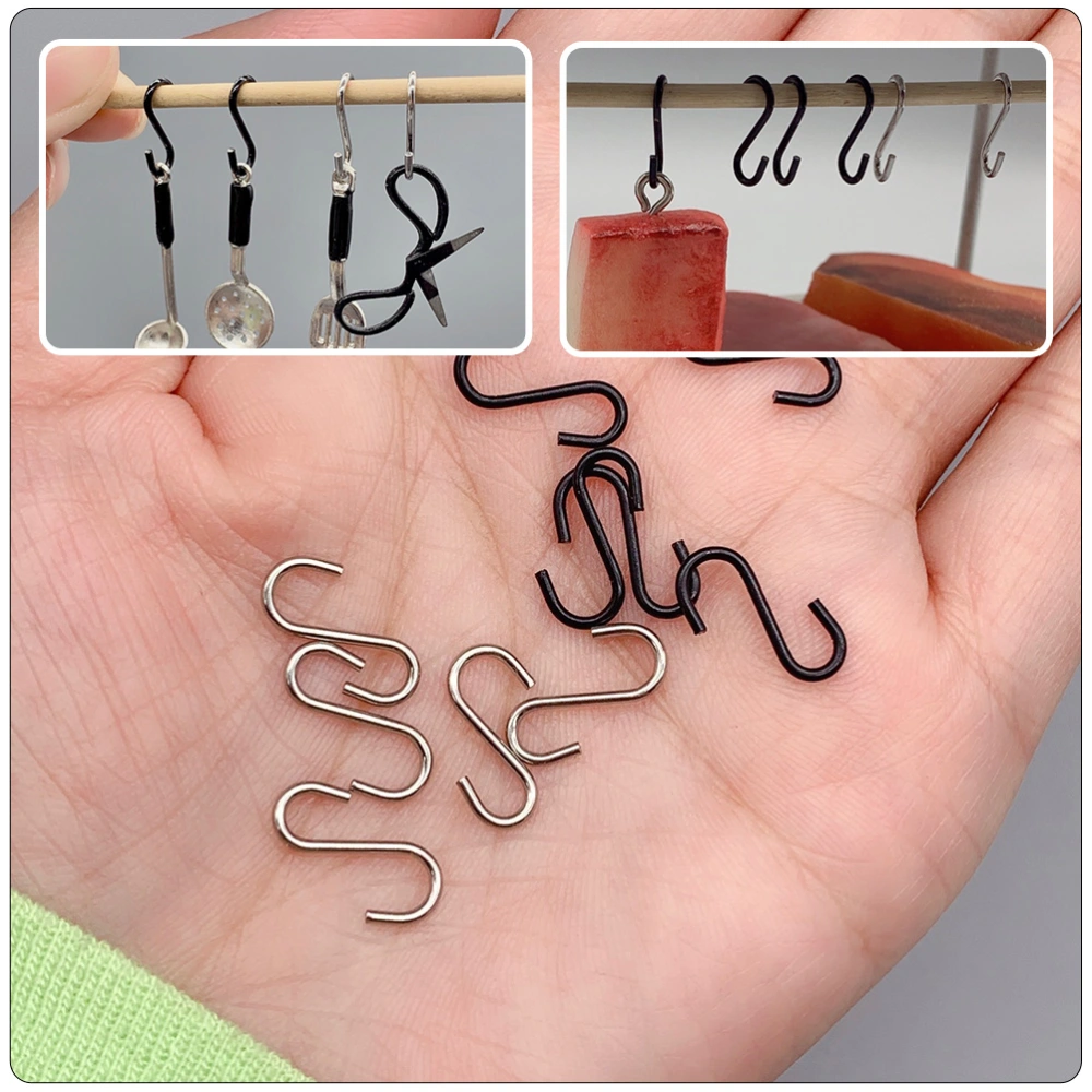 10Pcs Miniature S-Shaped Hook Dolly House Hook Toy Doll Furniture Accessories