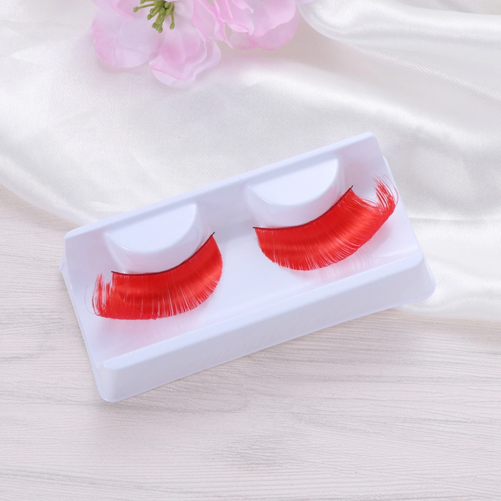 Reusable Long Thick Eyelashes Fancy Party Feather False Eyelashes Makeup Eye Lashes