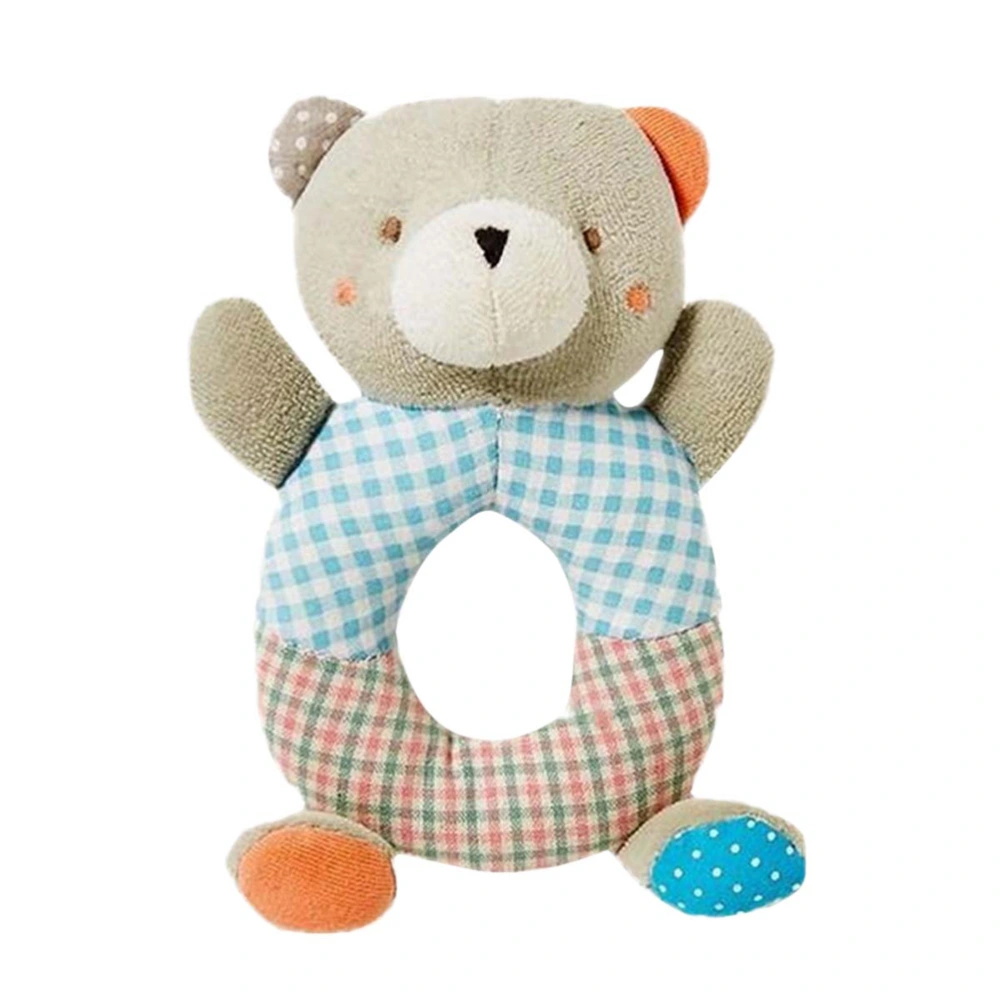 Cloth Dolls Bell Toy Cartoon Circle Bear Shaped Bell Toy Comfortable Bell for Baby Newborn Infant