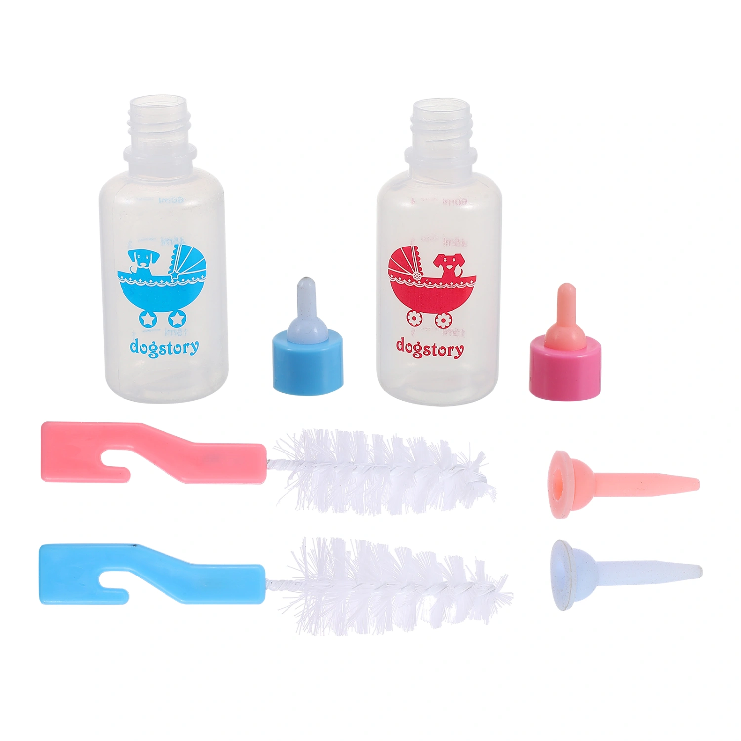 2pcs Baby Cat Nursing Bottles Puppy Milk Feeders Milk Feeding Bottles for Puppy