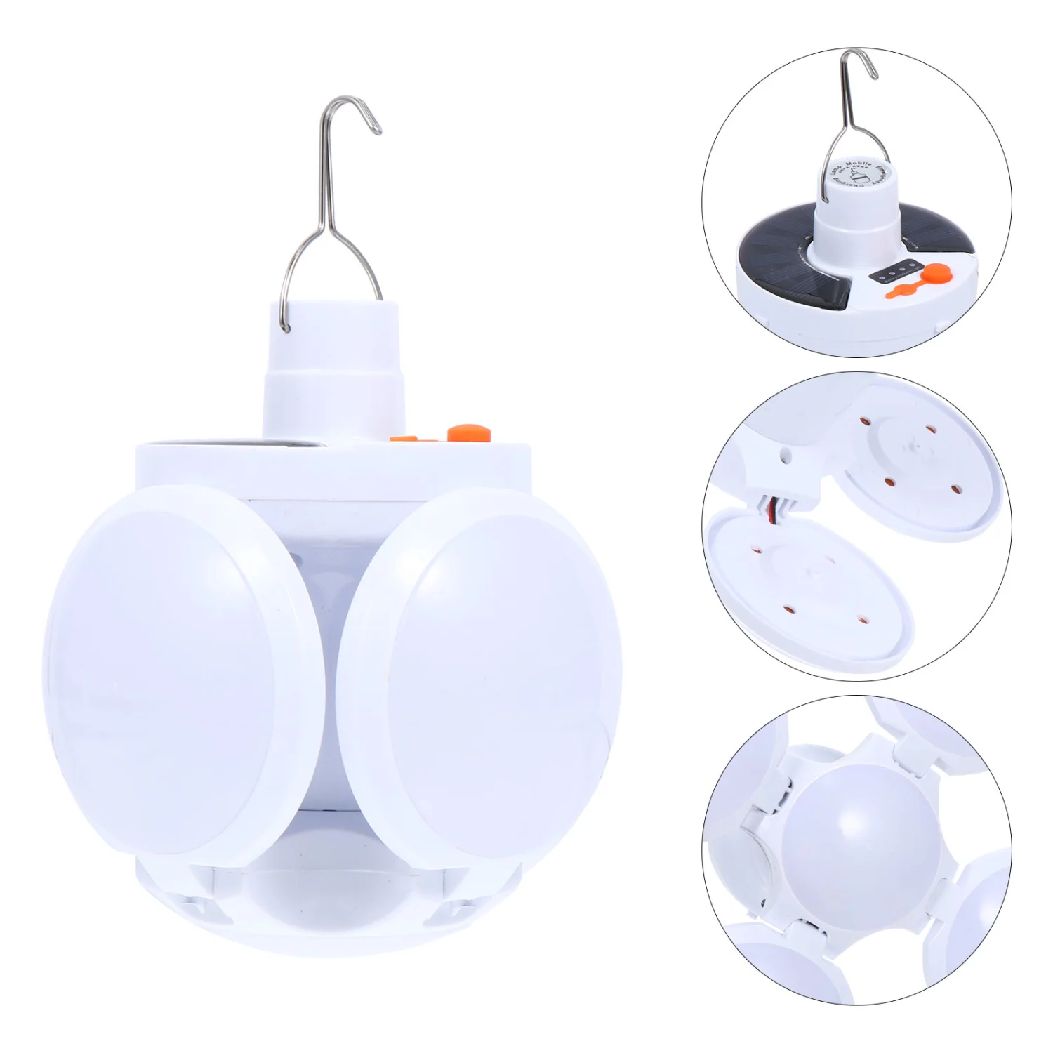 Multi-functional Solar Charged LED Super Bright Bulb Outdoor Emergency Light
