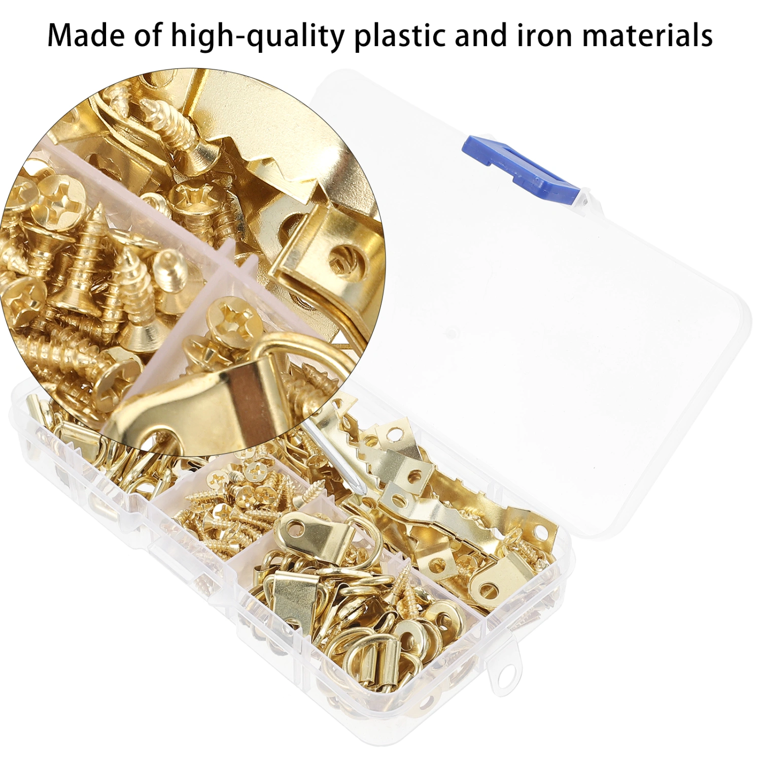 1 Set Picture D Ring Sawtooth Hangers Set Assorted Picture Hanging Kit