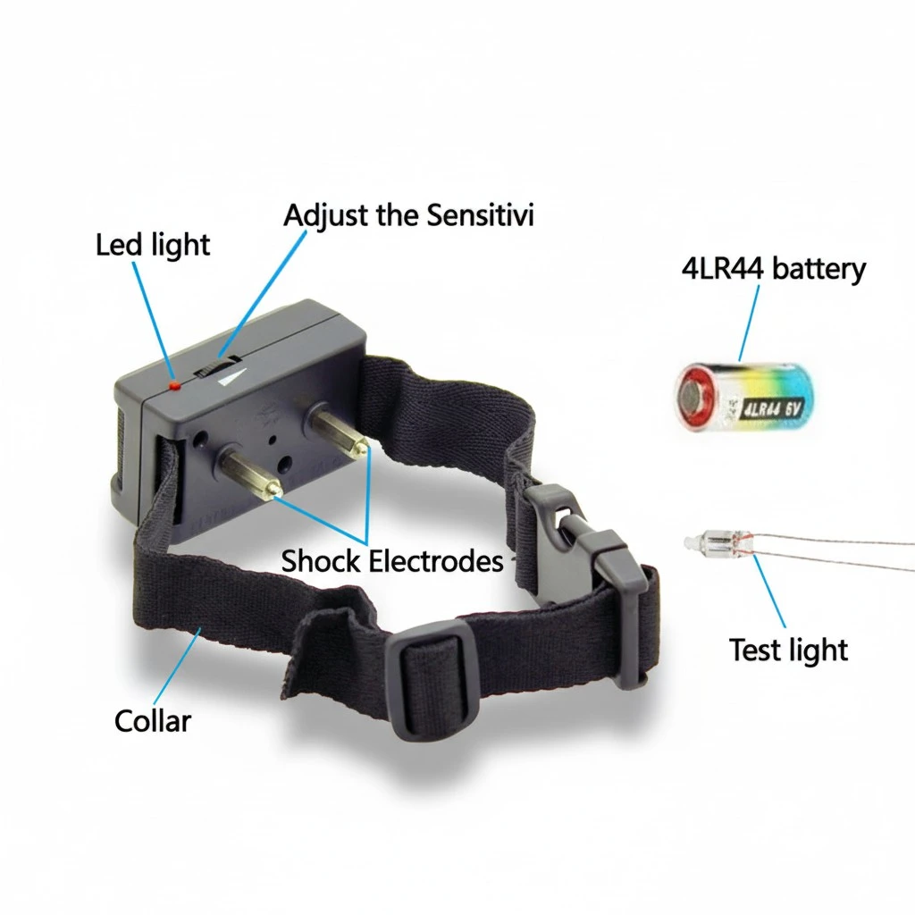No Bark Collar Safe Electric Dog Collar Anti Bark Training Collar