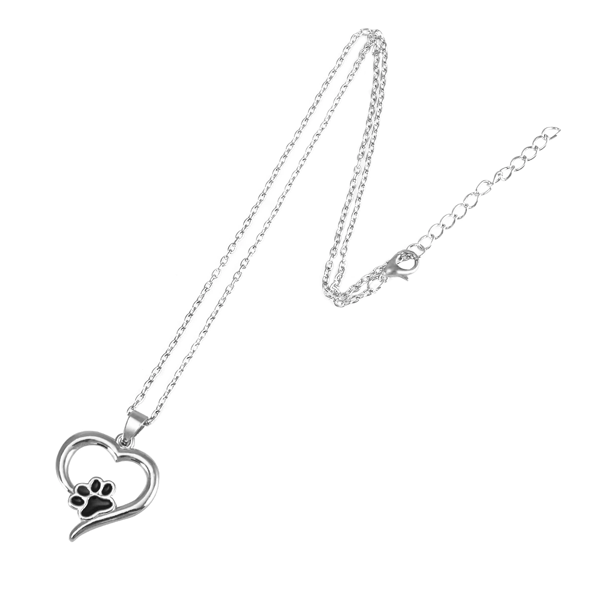 Pet Puppy Necklace Heart-shaped Pendant Pet Cat Dog Necklace