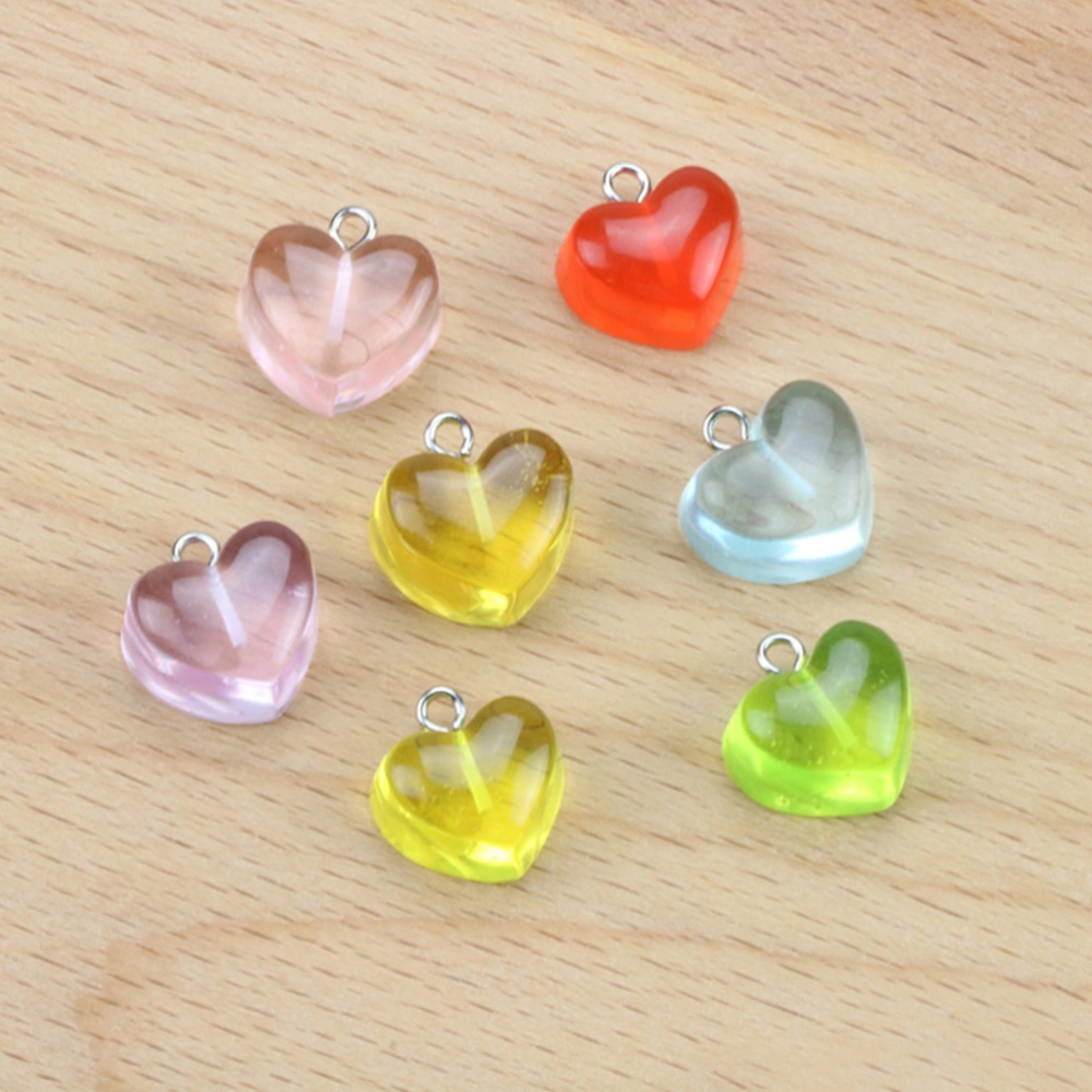 1 Set Love Hearts Pendant Charms for Bracelet Necklace Earrings Jewelry Making