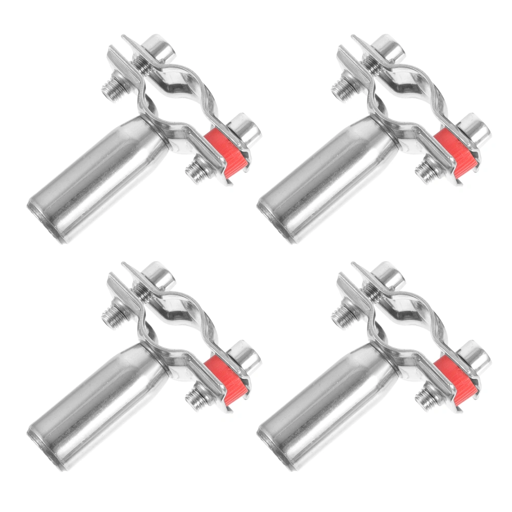 4pcs Hydraulic Hose Stainless Steel Clamps Water Pipe Clips Tube Bracket Clamp