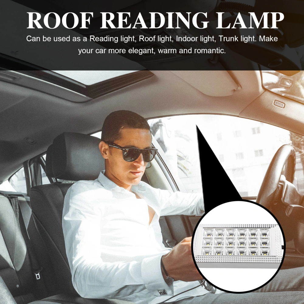 12V Car Vehicle 18-LED Interior Indoor Roof Ceiling Dome Light Reading Lamp