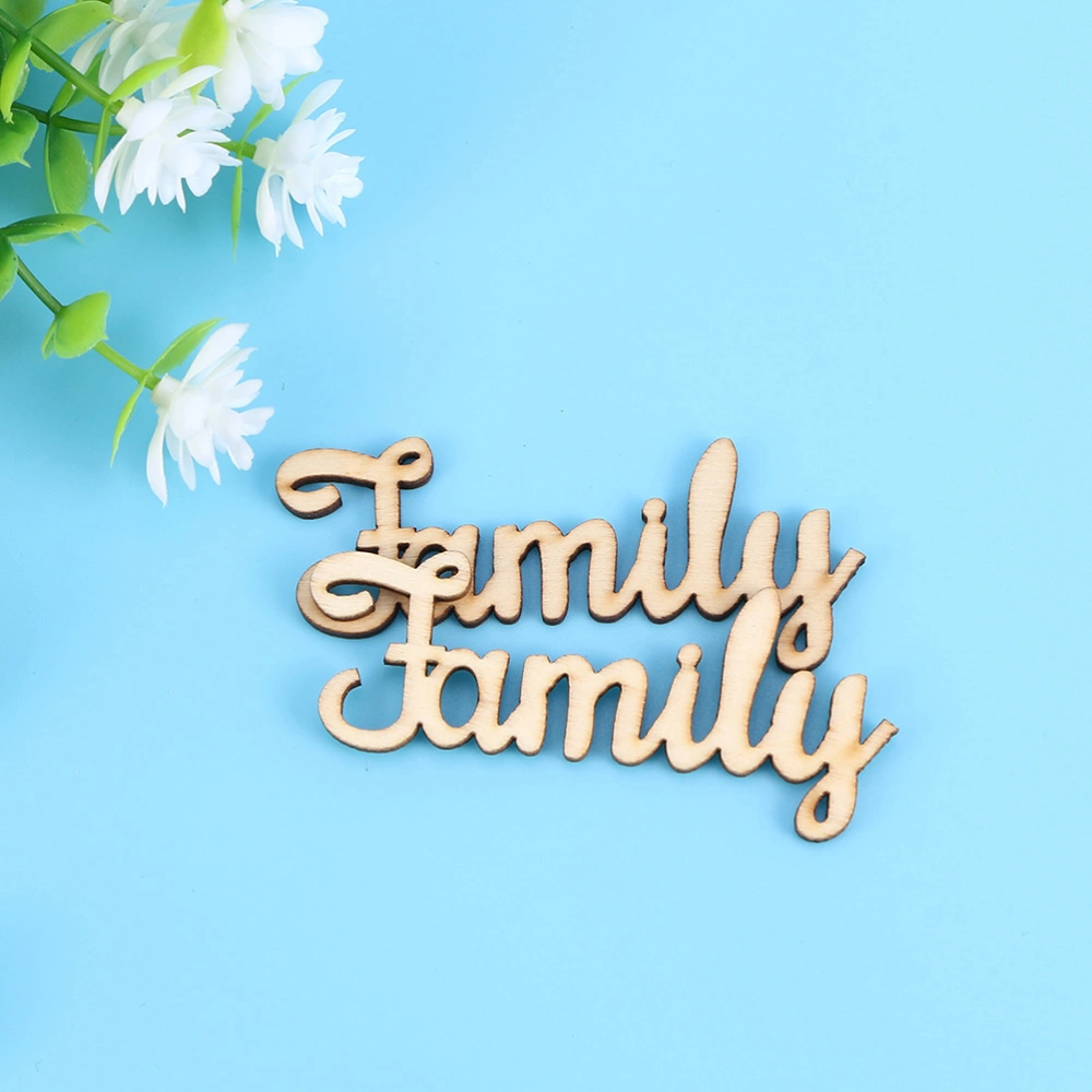 40PCS Unfinished Wooden Hanging Word Sign Delicate Word Sign Creative Word Sign