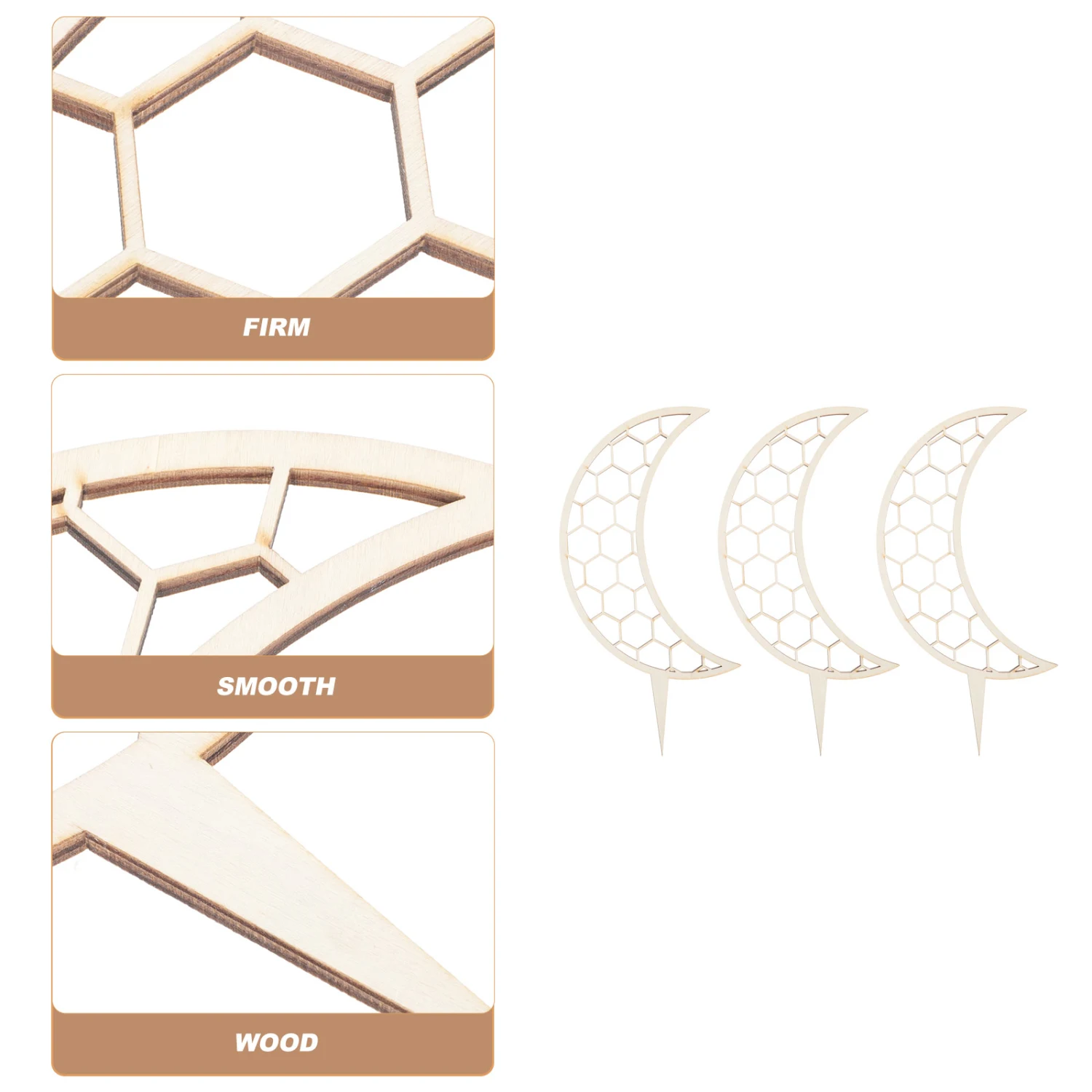 3pcs Wood Plant Trellis Indoor Garden Trellis Climbing Plant Trellis Support Rack