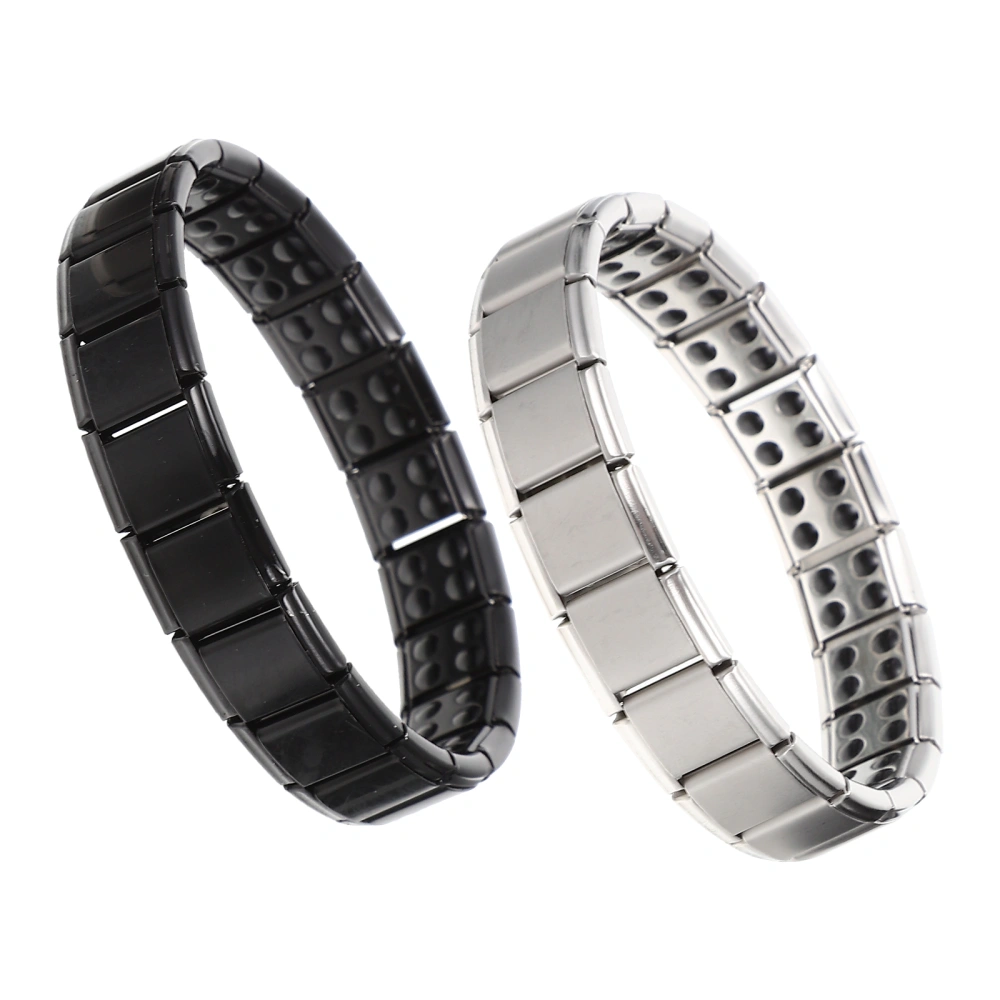 2Pcs Lymph Detox Bracelet Women Health Bracelet Men Magnetic Bracelets