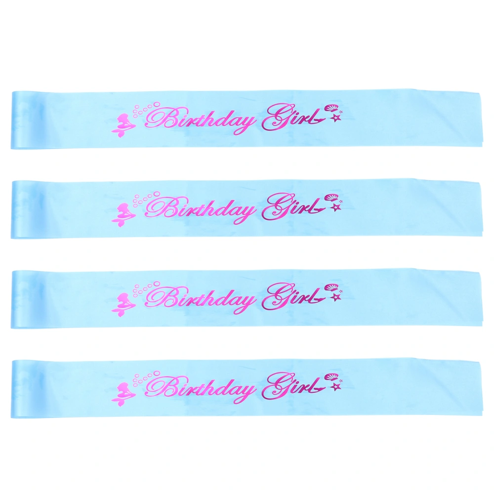 4Pcs Birthday Sashes Shoulder Strap Birthday Party Supplies for Women Girls