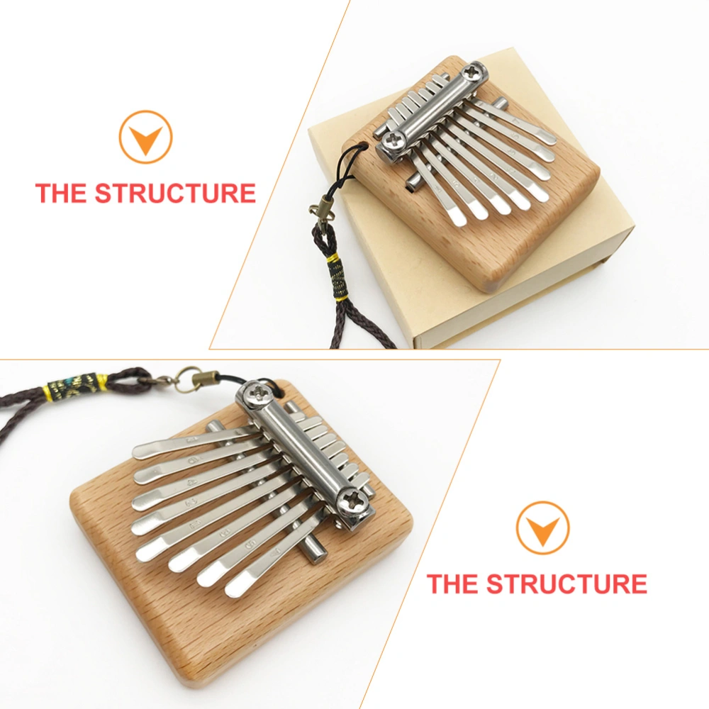 1Pc Thumb Piano 8 Keys Finger Piano Portable Music Instrument Kalimba Gift