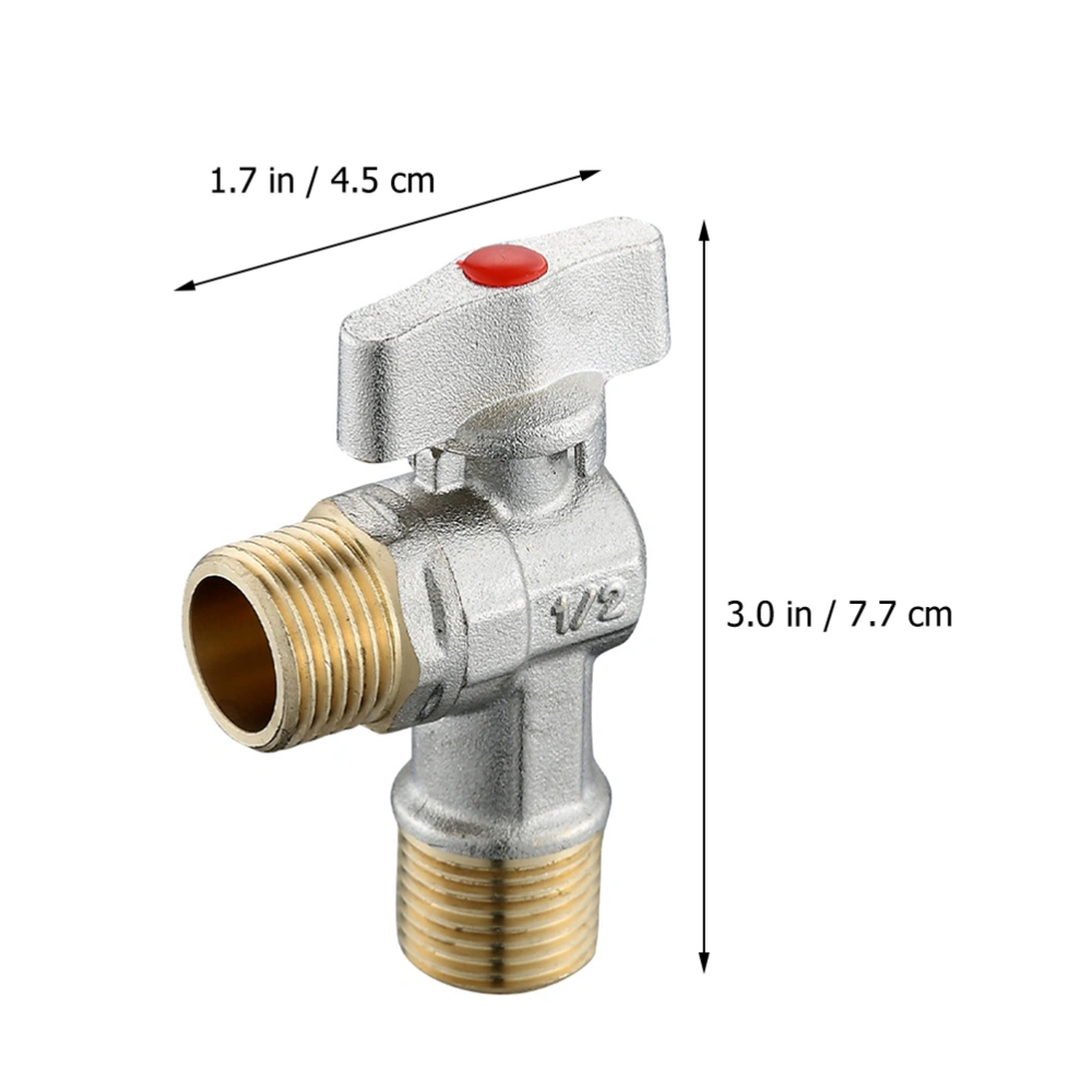 1pc Angle Stop Valves Water Shut Off Angle Valves for Faucet or Toilet Installation