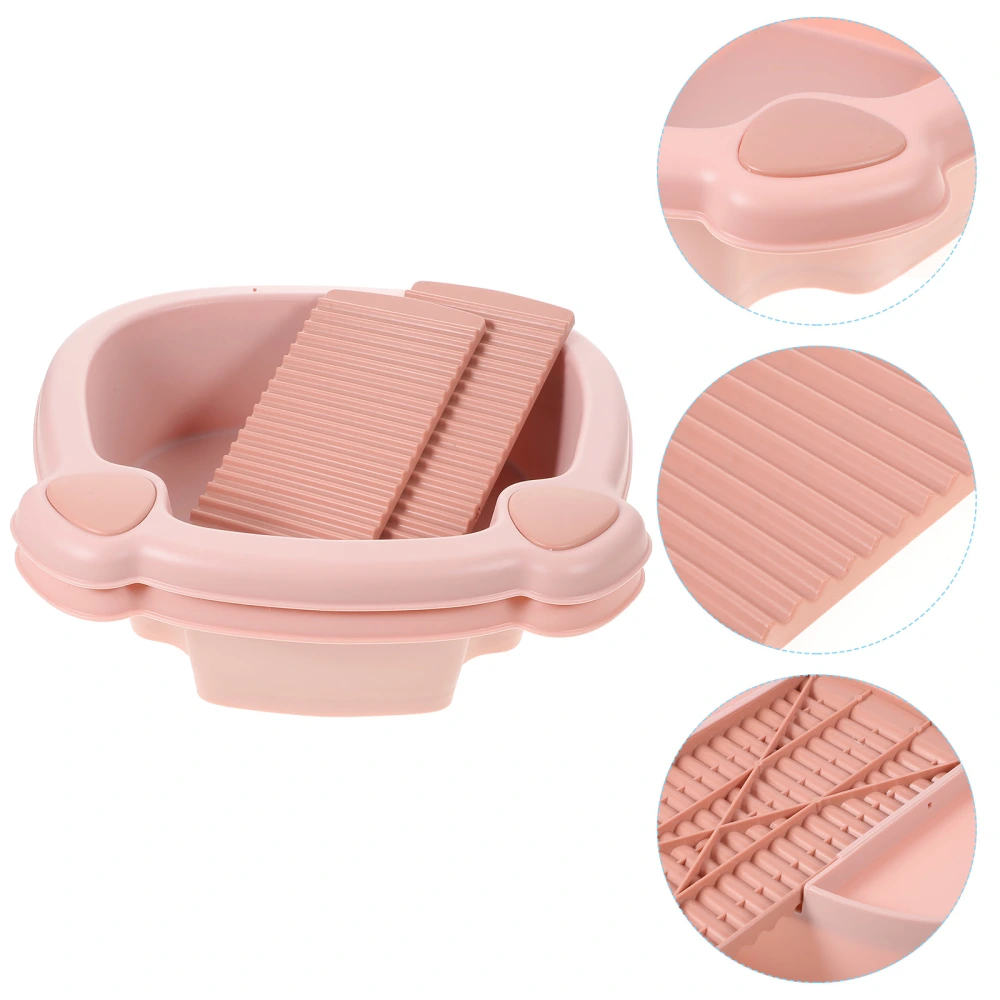 2pcs Washboards Washing Basin Household Baby Clothes Thicken Washbasin