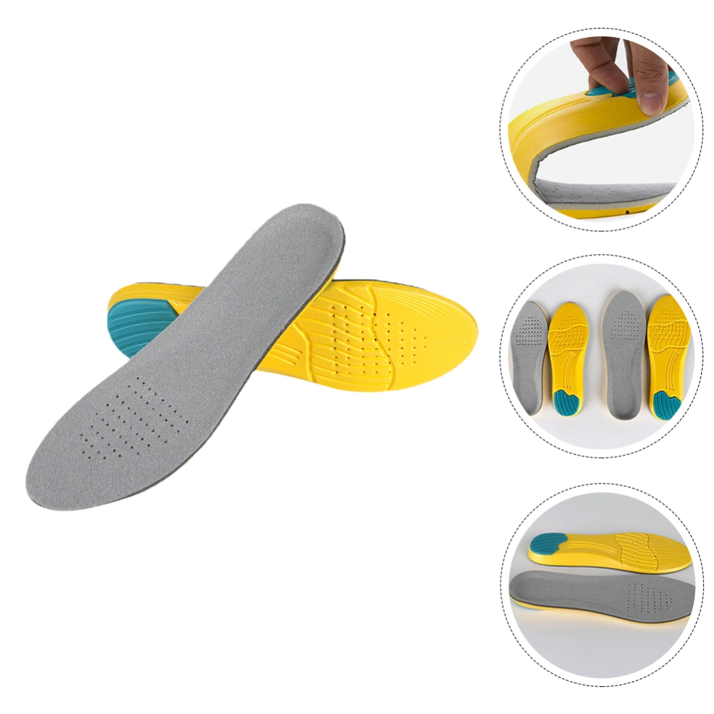 1 Pair Sports Shoe Pads Sweat Absorption Shoe Cushions Inner Heightening Insoles