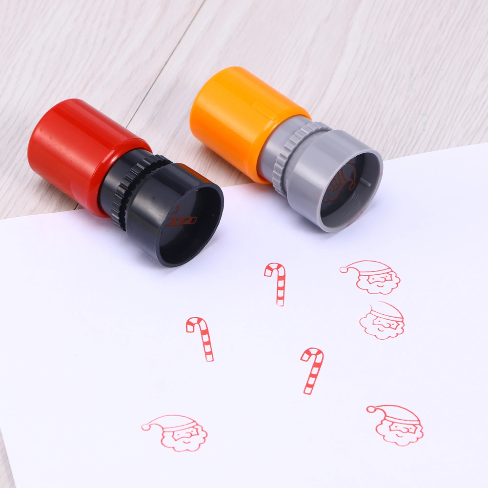 2pcs Christmas Stampers for Kid Arts Crafts Paper Drawing Play Party Favor Gifts Prizes Rewards