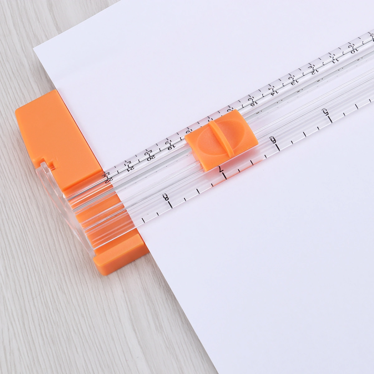 A5 Paper Trimmer Portable Scrapbooking Paper Cutter Guillotine with Slide Ruler (Random Color)