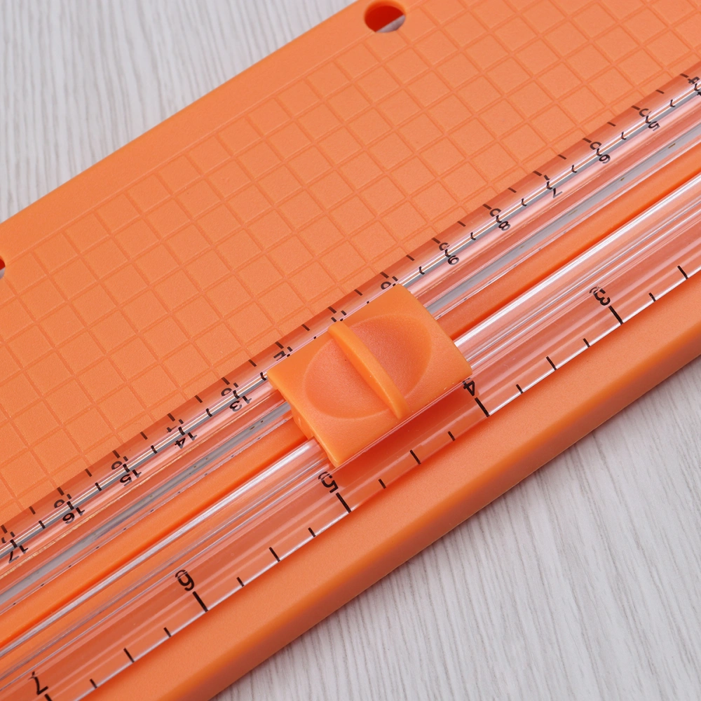 A5 Paper Trimmer Portable Scrapbooking Paper Cutter Guillotine with Slide Ruler (Random Color)