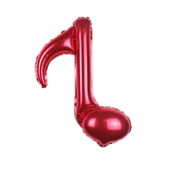 Music Note Foil Balloon Birthday Eeight Note Mylar Balloons for Party Decoration (Red)