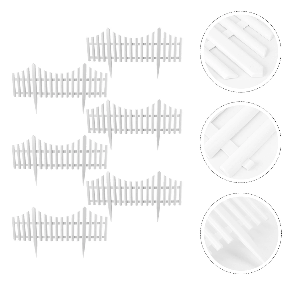 6pcs Indoor Plastic Courtyard Fences Outdoor Chic Villa Garden Yard Fences