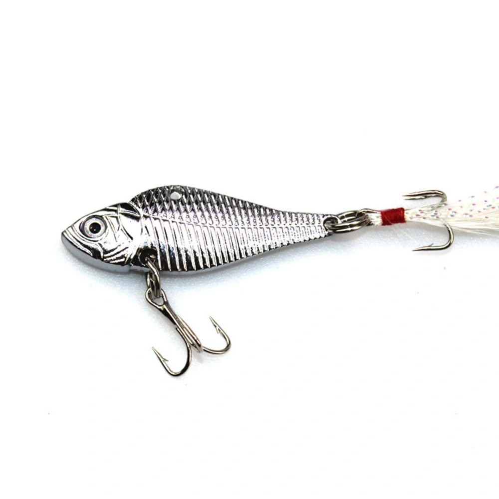 2pcs 5cm/12.5g Metal VIB Fishing Lure Artificial Lures Fishing Accessories (Random Color)