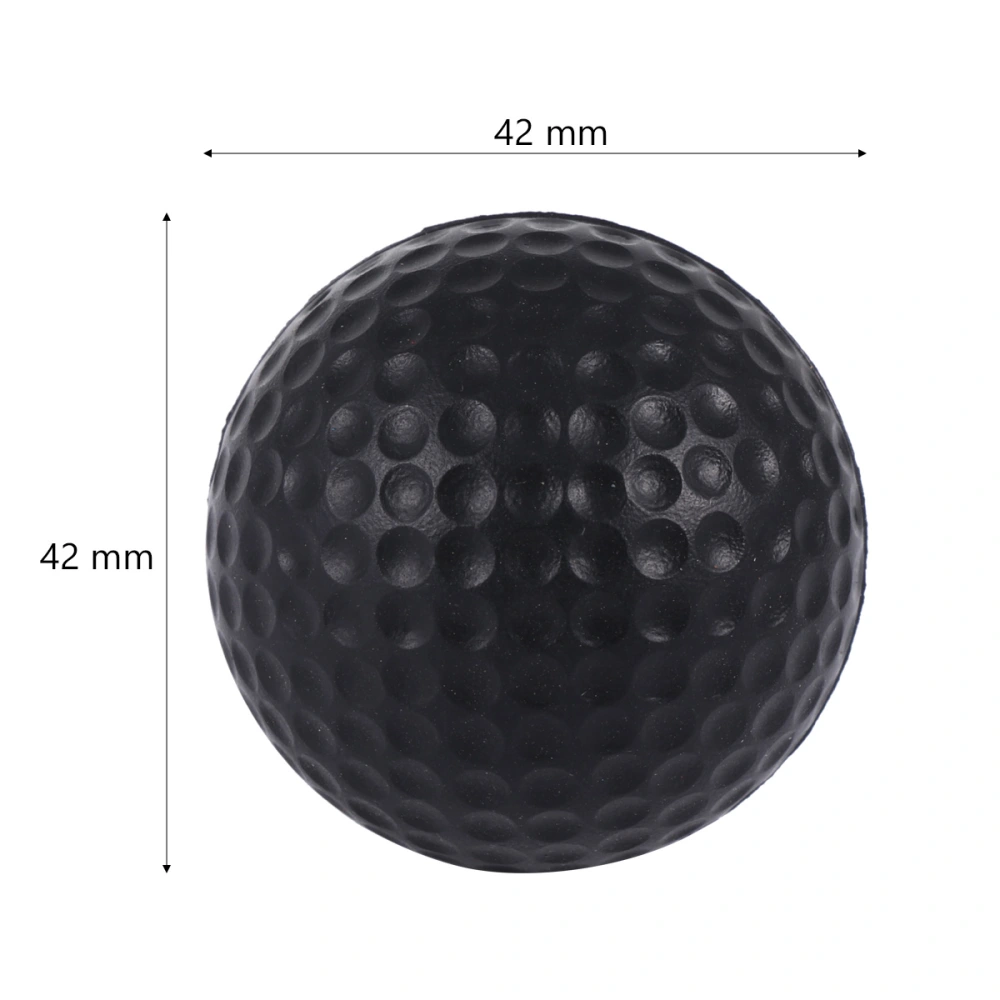 12pcs Children Plastic Toys Sports Elastic PU Balls Mini for Indoor Outdoor Training Practice (White, Black)