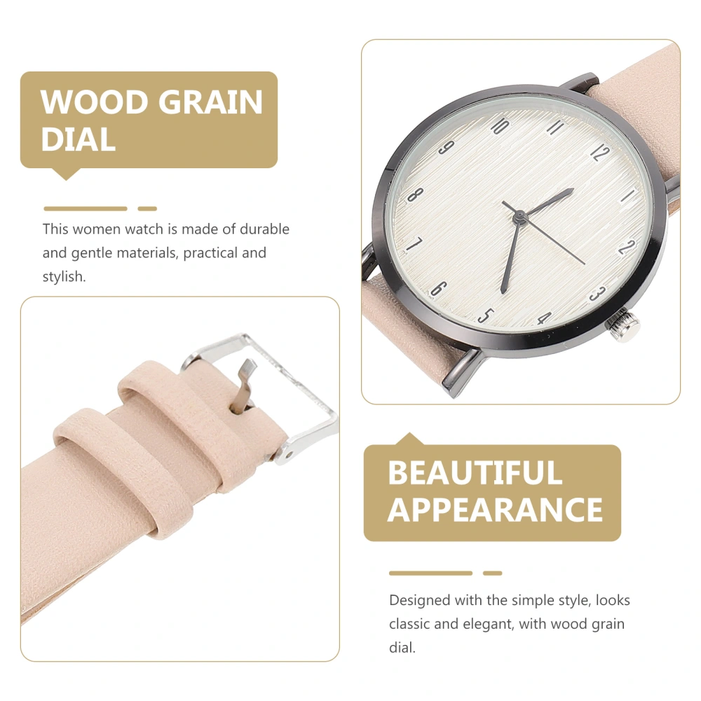 Women Wrist Watch Stylish Watch Leather Strap Wrist Watch Simple Style Wrist Watch Decor