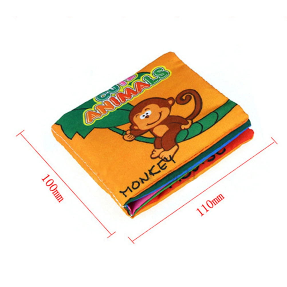4 Pcs Early Educational Toy Cloth Book for Babies My First Fabric Book Touch Washable Activity Cloth Books Perfect for Toddlers Preschool Boys and Girls (Shapes Number Food Animals)