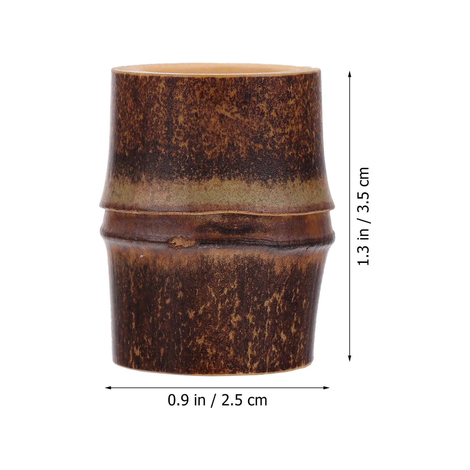 1pc Tea Cup Lid Holder Premium Cup Lid Holder Old Bamboo Root Lid Holder