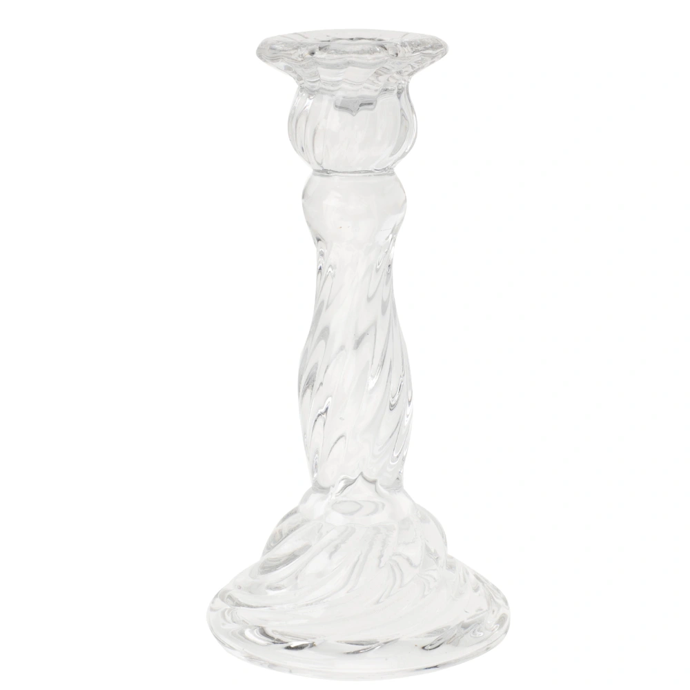 Unique Glass Candle Stand Wedding Party Candlestick Home Candle Holder Decor