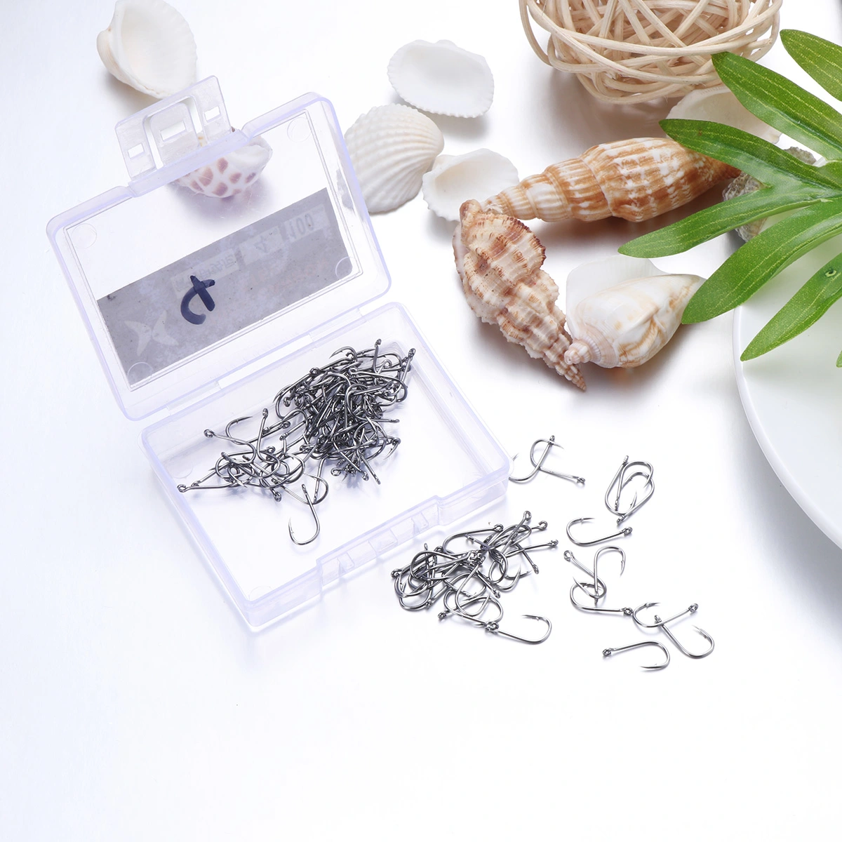 100 PCS Fishing Hooks High Carbon Steel Perforated Fishing Hooks Fly Fishing Hooks Fishing Tackle Set for Salt Water Fresh Water Lakes Rivers Streams (#9)