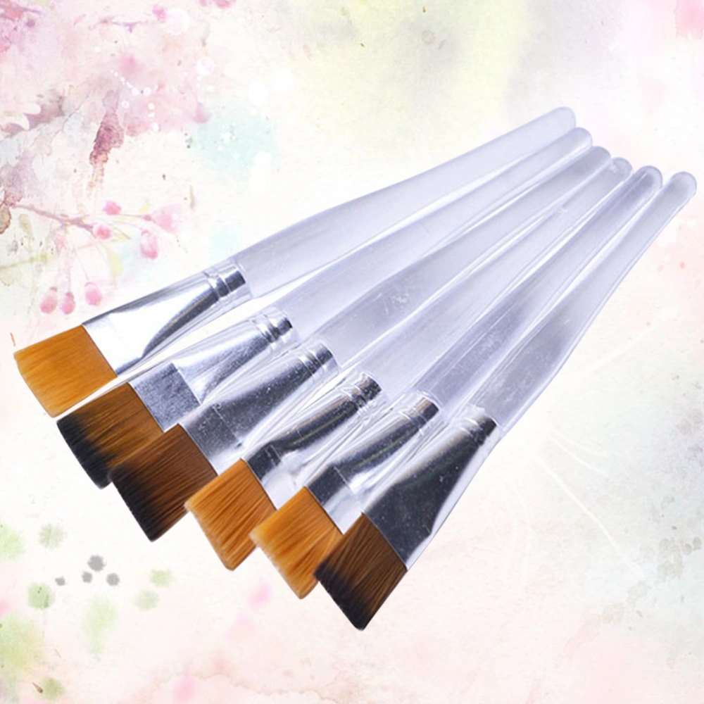 10pcs Oil Painting Brushes Set Nylon Brushes Artist Acrylic Watercolor Paint Tool Drawing Brushes (Random Color Brushes)