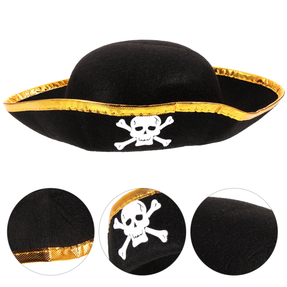 1 Pc Pirate Costume Prop Skulls Pirate Costume Accessories Set Party Men Kids Supplies Hat for Halloween Party Cosplay Dress