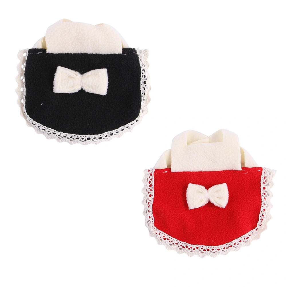 2pcs Small Pet Hamster Vest Bowknot Decor Clothing Breathable Outfit Apparel