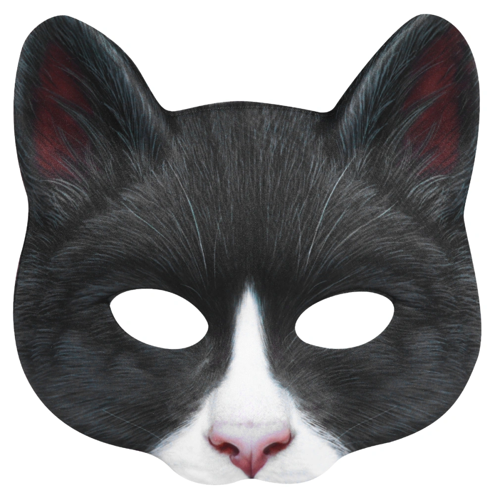 1Pc Stylish Halloween Cosplay Mask Cat Face Mask Animal Cosplay Mask Photo Props