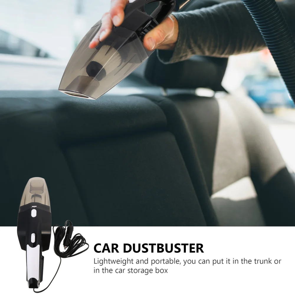 1 Set 120W Car Dustbuster High-power Car Vacuum Cleaner Handheld Car Cleaner (Black)