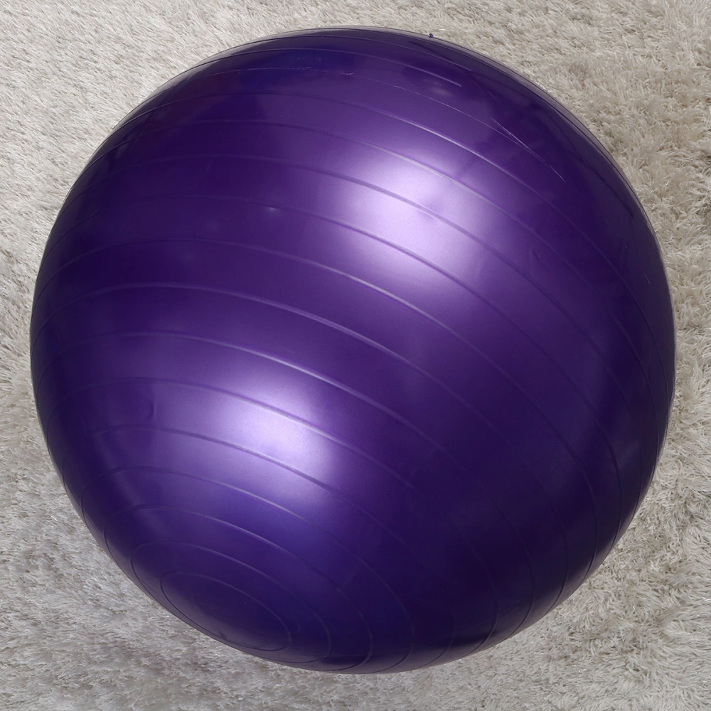 75cm 900g Professional Anti Burst Stability Yoga Ball Balancing Devcie Exercise Tool for Fitness Gym Workouts with Pump Air Clamp Stopper (Purple)