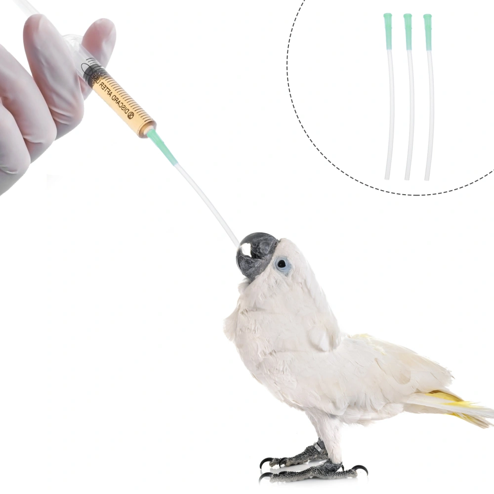 3pcs Hose Young Birds Feeding Tool Feeding Medicine Supply for Bird