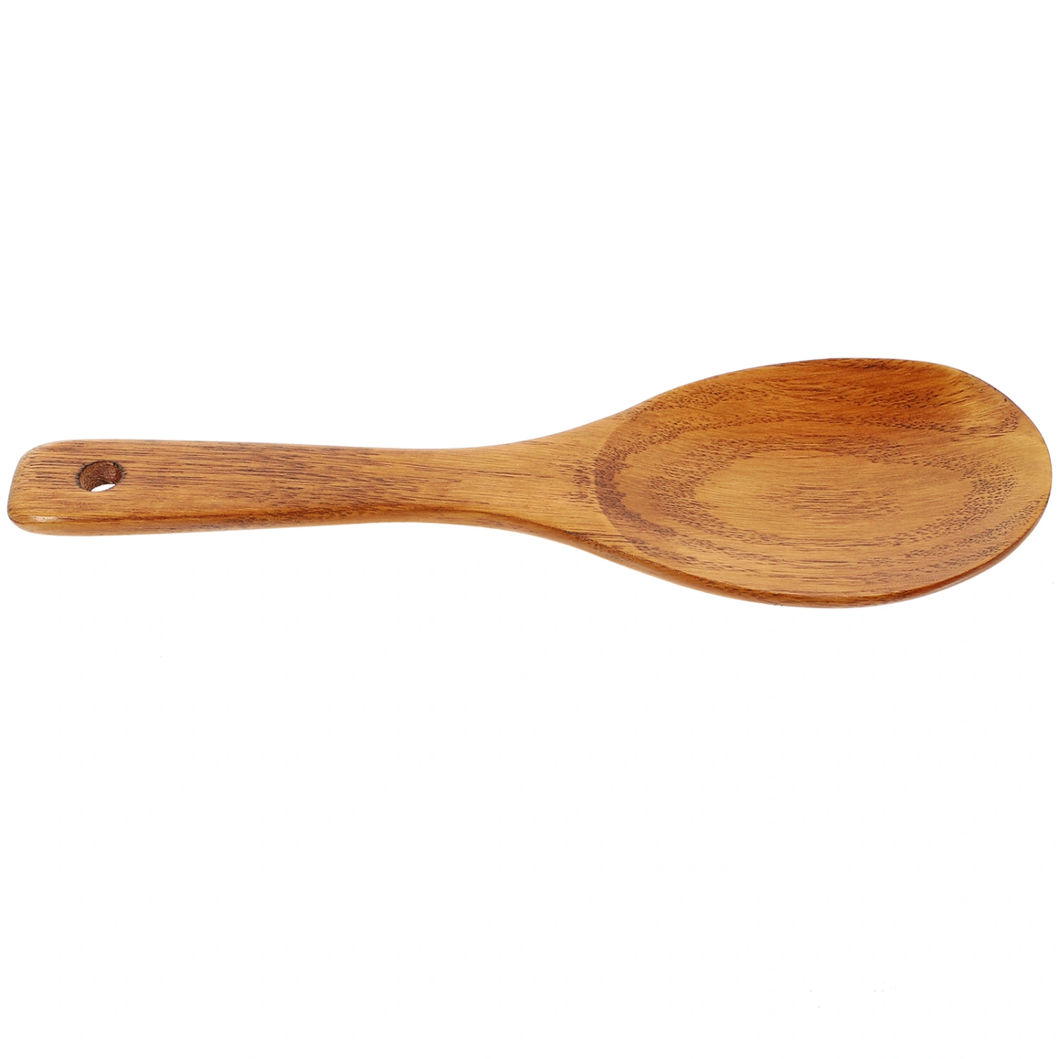 Solid Wood Rice Cooker Spoon Cooking Kitchen Utensil for Home Restaurant (21x6.5cm)