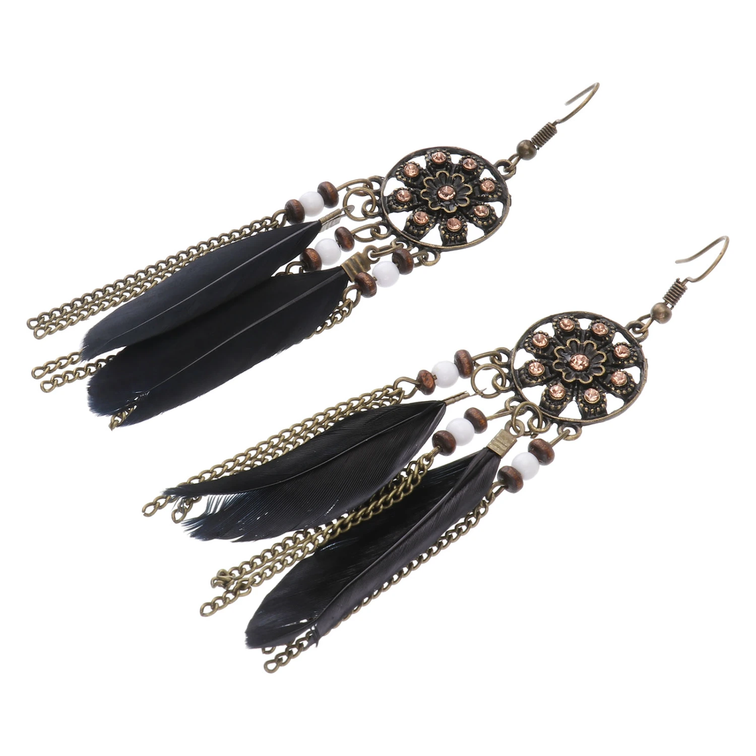 1 Pair of Earrings Romantic Stylish Bohemia Style Ear Drop Earbob for Women