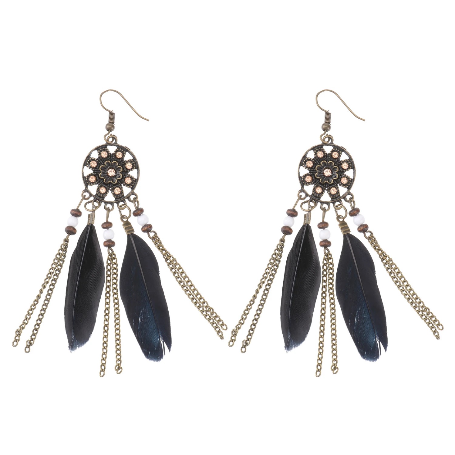 1 Pair of Earrings Romantic Stylish Bohemia Style Ear Drop Earbob for Women