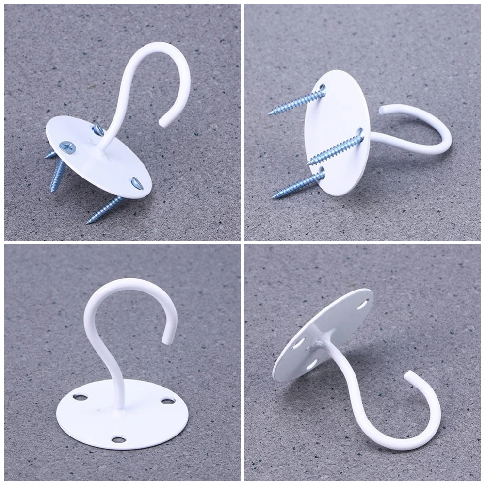 3pcs Flower Stand Hooks Wall Mount Lanterns Hangers Ceiling Hooks for Hanging Plants