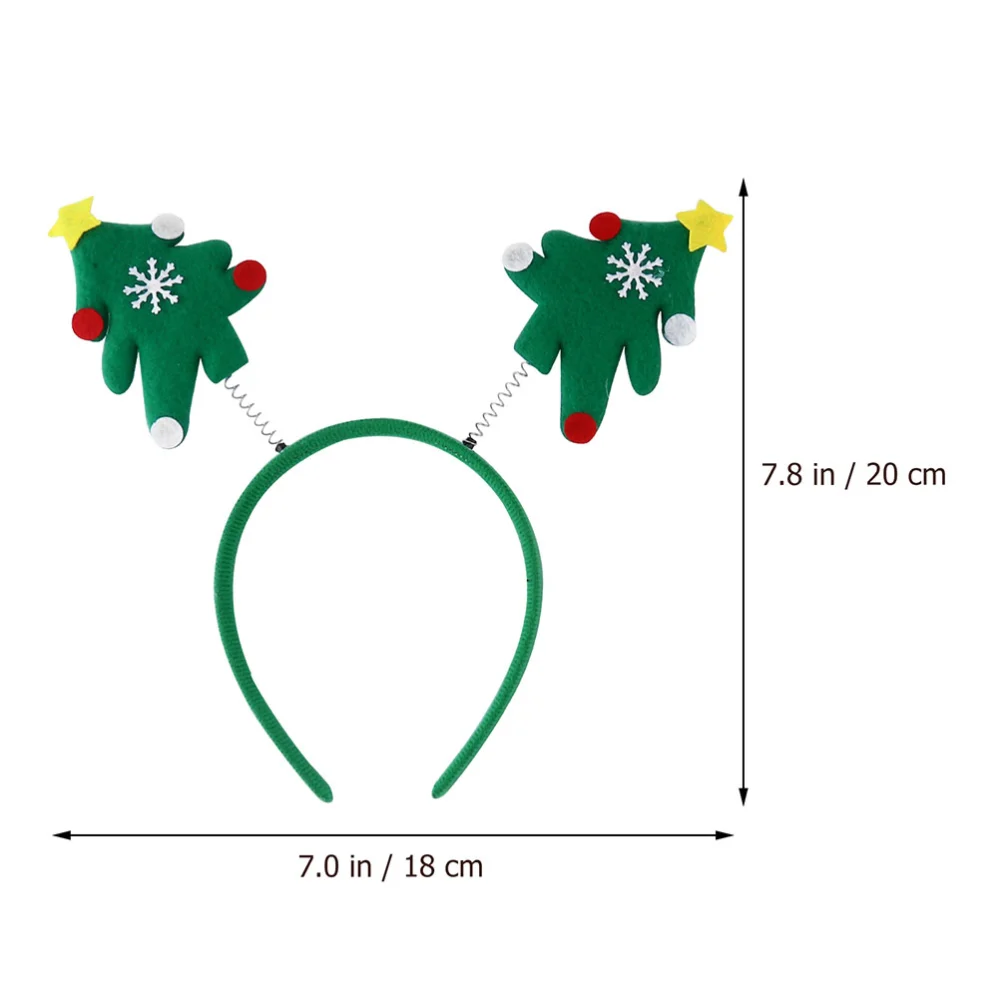 8pcs Christmas Headdress Santa Headbands Costume Hair Random Pattern