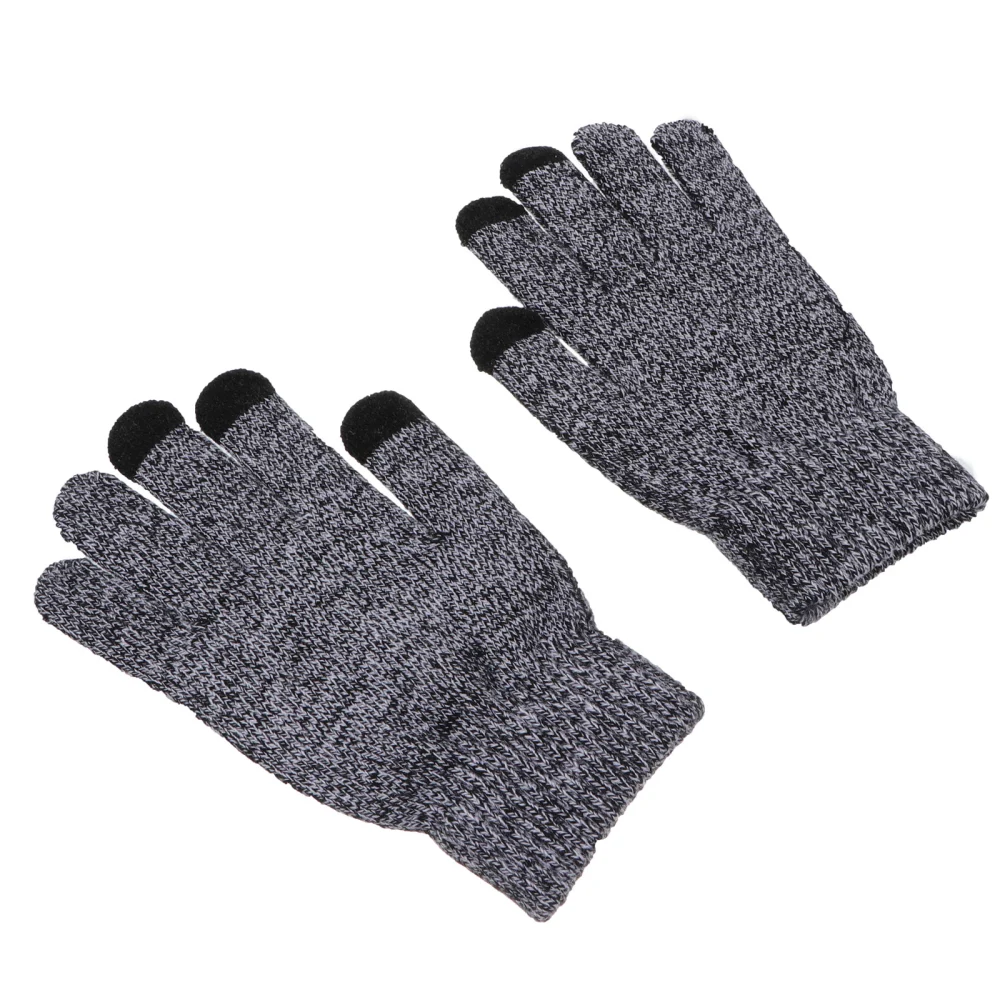 1 Pair Full Cover Touch Screen Gloves Winter Outdoor Thickened Riding Gloves