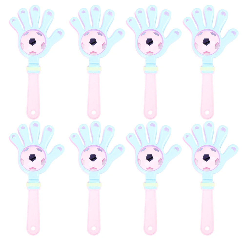 10pcs Hand Clappers Kids Hand Clapping Toys Plastic Clappers Bell Ringing Funny Toy Party Favors (Random Color)