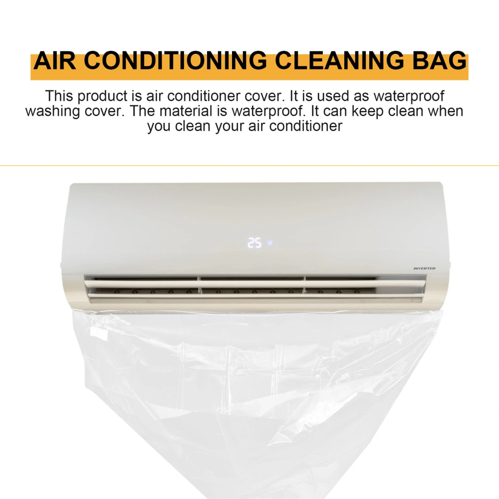 1pc Air Conditioner Cleaning Cover Air Conditioner Cleaning Protector Bag