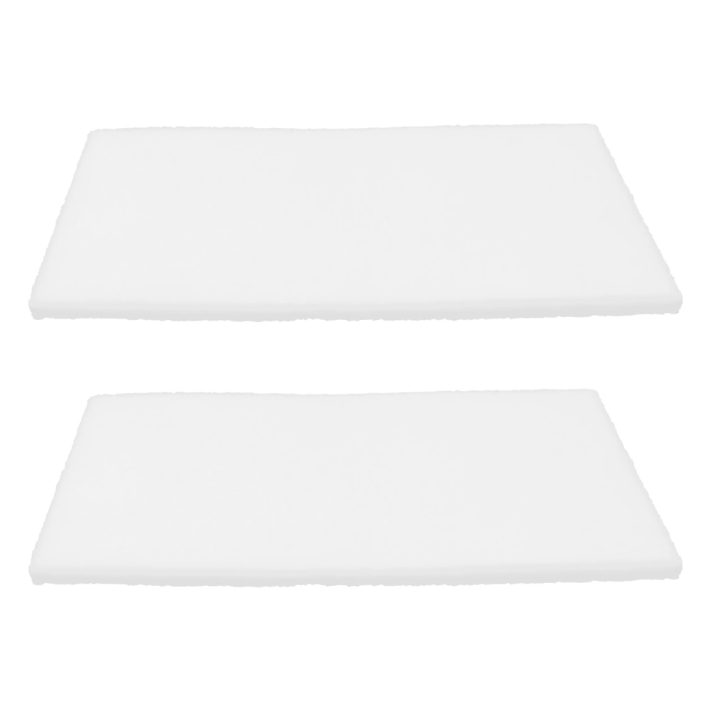 2Pcs Thickened Filter Cotton High Density Sponge Practical Filter For Aquarium Fish Tank White (3cm Thickened)