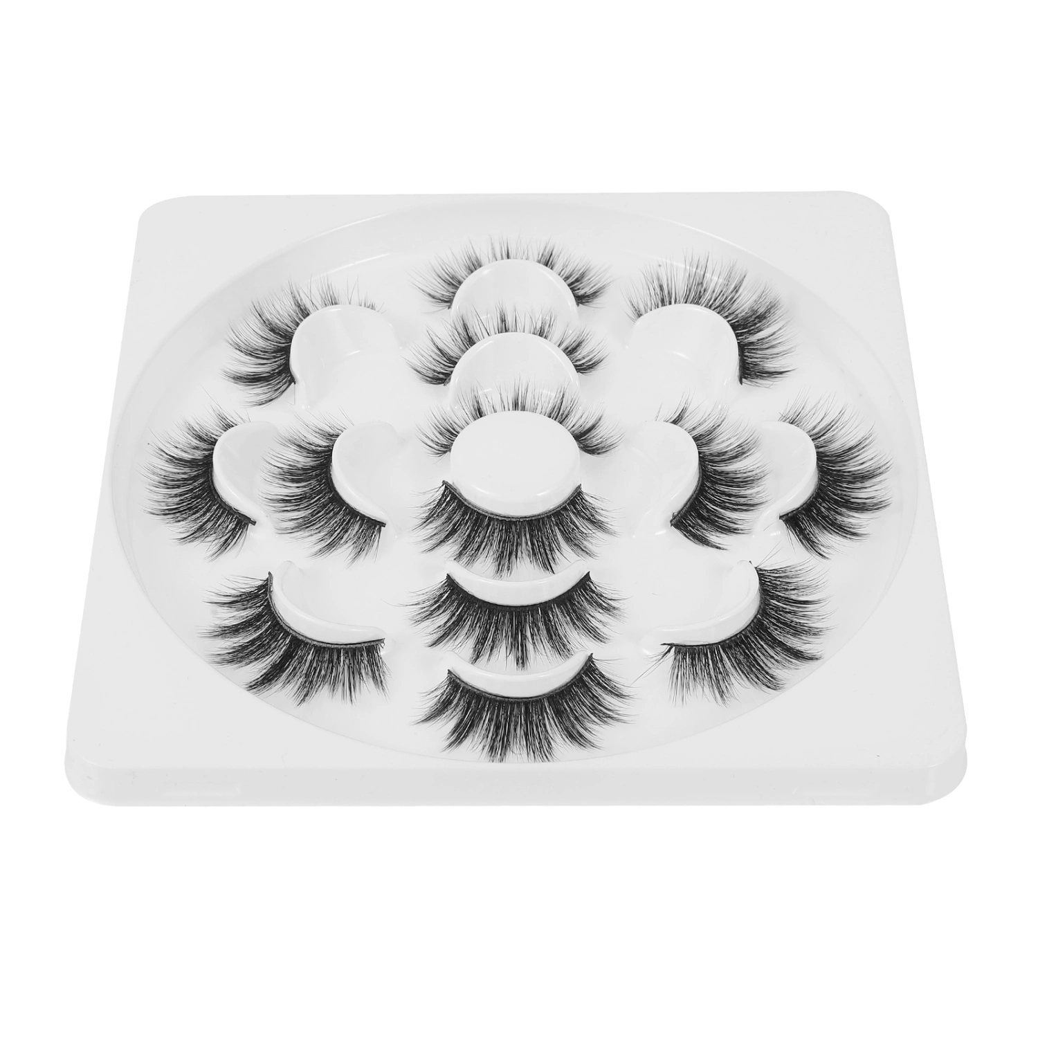 7 Pairs Fluffy Artificial Mink Lashes 3D False Eyelashes Eye Makeup Tools