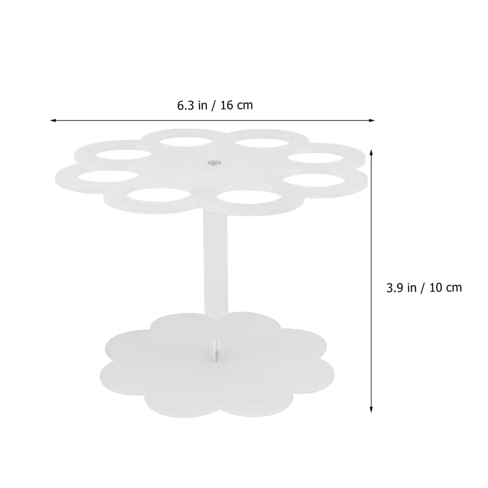 1Pc Ice Cream Cone Rack Crispy Cone Rack Ice Cream Display Holder (Transparent)